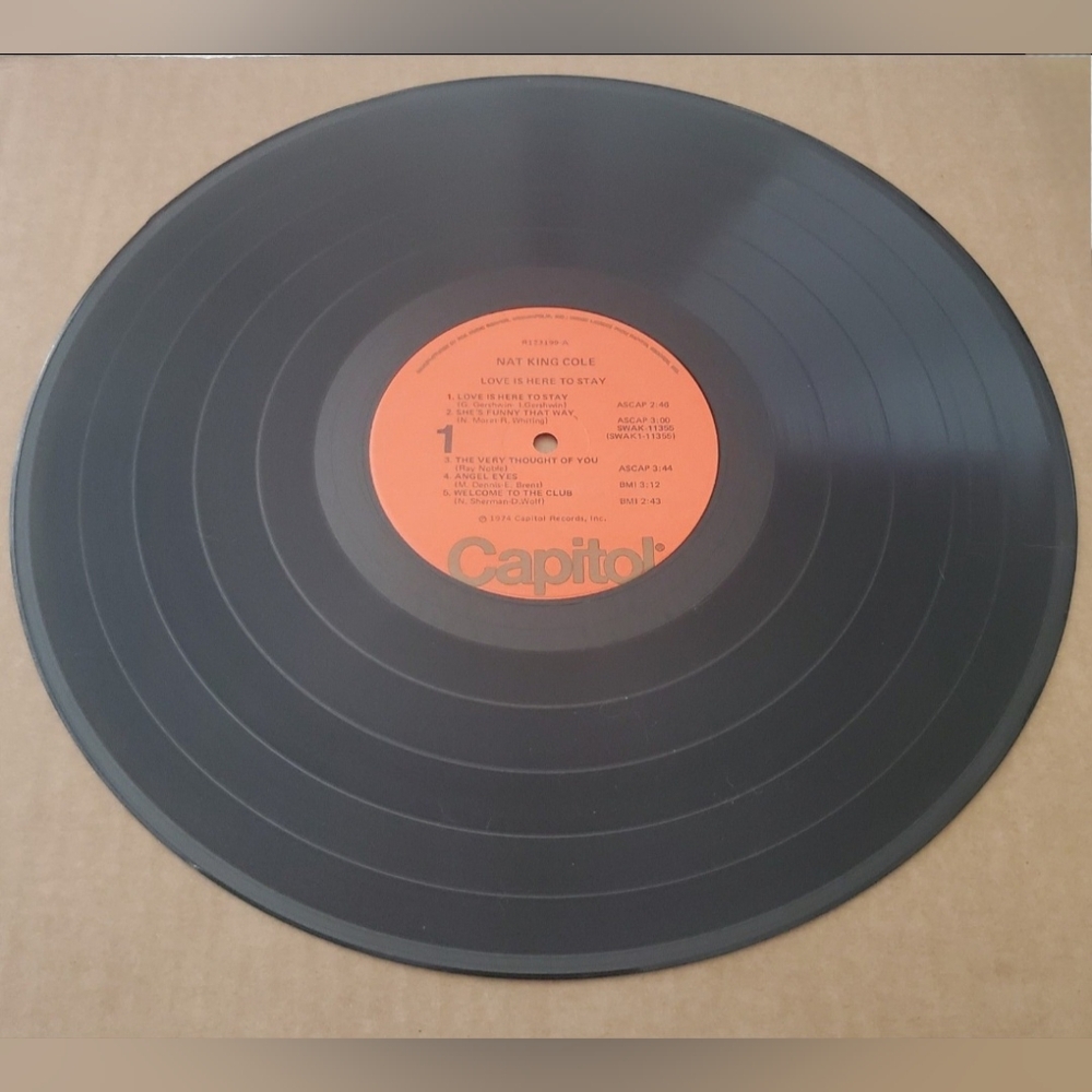 BOGO Nat King Cole Love Is Here To Stay Vinyl Record LP Capitol Records